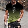 Interesting 3d Printing Pattern Street Fashion Home Casual Fashion Summer New O-neck XS-6XL Oversized T-shirt for Men