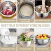 Gifts Stainless Steel Mixing Bowl Thickened Large Capacity Baking Fruit Salad Bowls Cold Vegetable Bowl Food Mixing Container