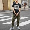 Li Ning Sports Fashion Series Casual Sports Printed Breathable Short Sleeve T-Shirt Men Tops Black AHSP493-2