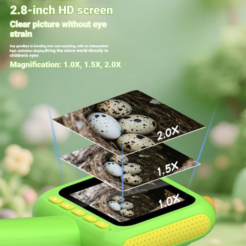 Kids Snake Camera Endoscope with Flexible Cable & IP67 Waterproof Camera Toy Lights ABS for STEM Learning Activity