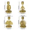 Iron Taper Candle Holder Decorative Leaf Candle Stand For Wedding Dining And Party Environment