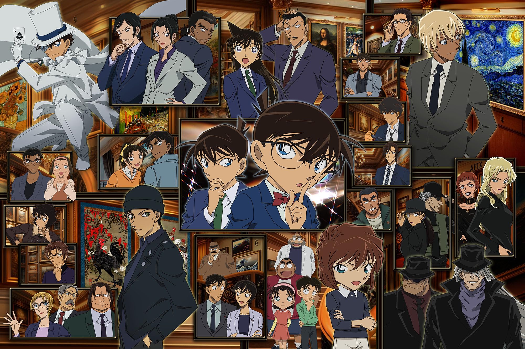 

Yanoman в Jigsaw Detective Conan Mystery Museum Включает услугу запроса деталей, пазл и лист с задачами-пазлами (Яноман) [Сделано в Японии] 1000 деталей