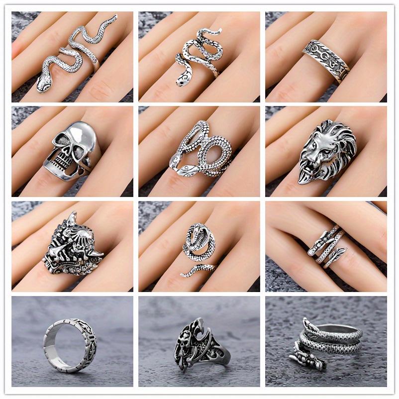 Simple Retro Cobra King Ring - Unisex Fashion Hip Hop Jewelry