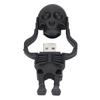 Cartoon U Disk Black Skull Appearance High Speed Bulk Storage Flash Drive Memory Device
