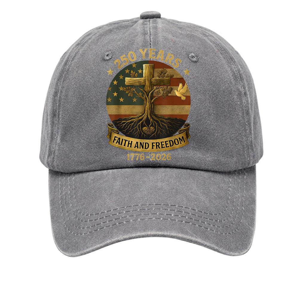 American Anniversary Commemorative Hat Printed Baseball Hat