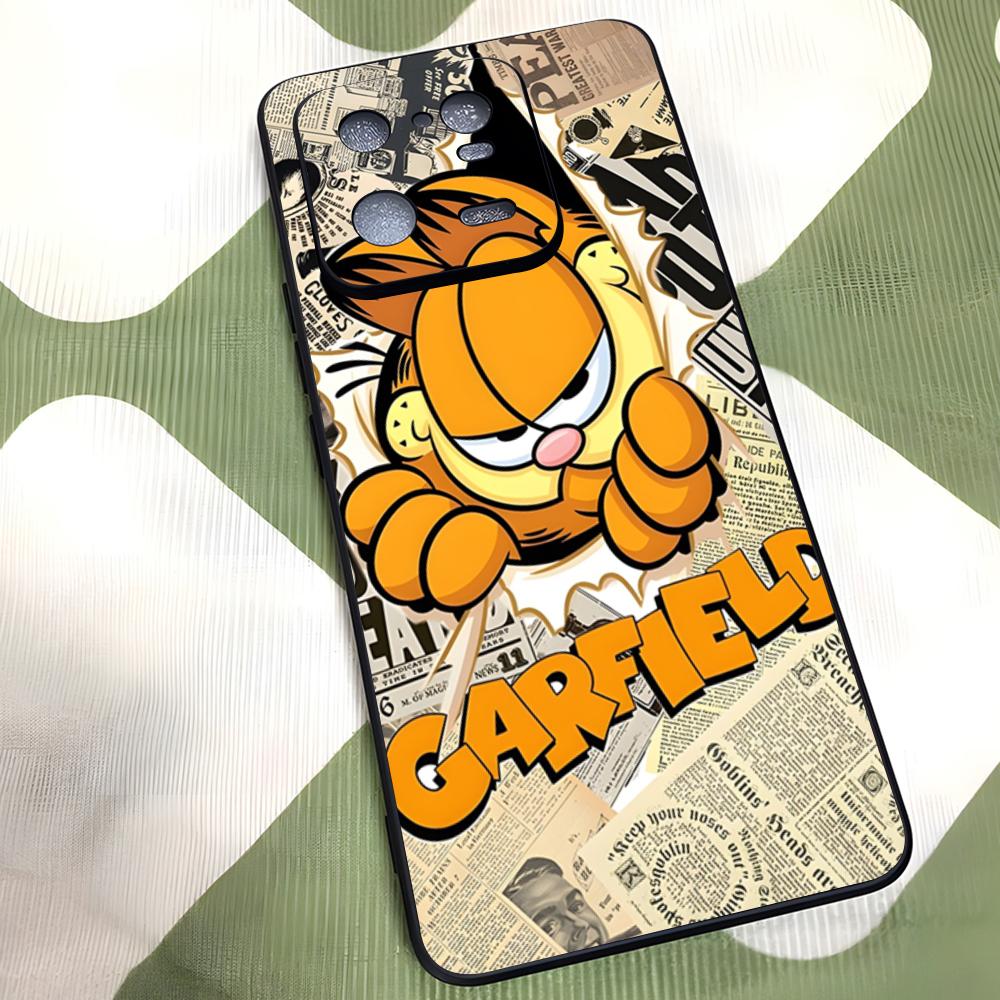 Cute Cat G-GarfieldeS Phone Case For Xiaomi 15 14 13 12 11 T Lite Ultra Redmi Note 14 13 Pro ProPlus 12 10 C 5G Silicone Cover