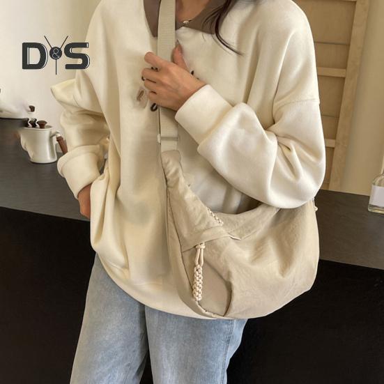 Umhängetasche für Damen mit verstellbarem Riemen, große Kapazität, Knödeltasche, Reißverschluss, Multi-Pocket-Design, Schultertasche für den täglichen Gebrauch