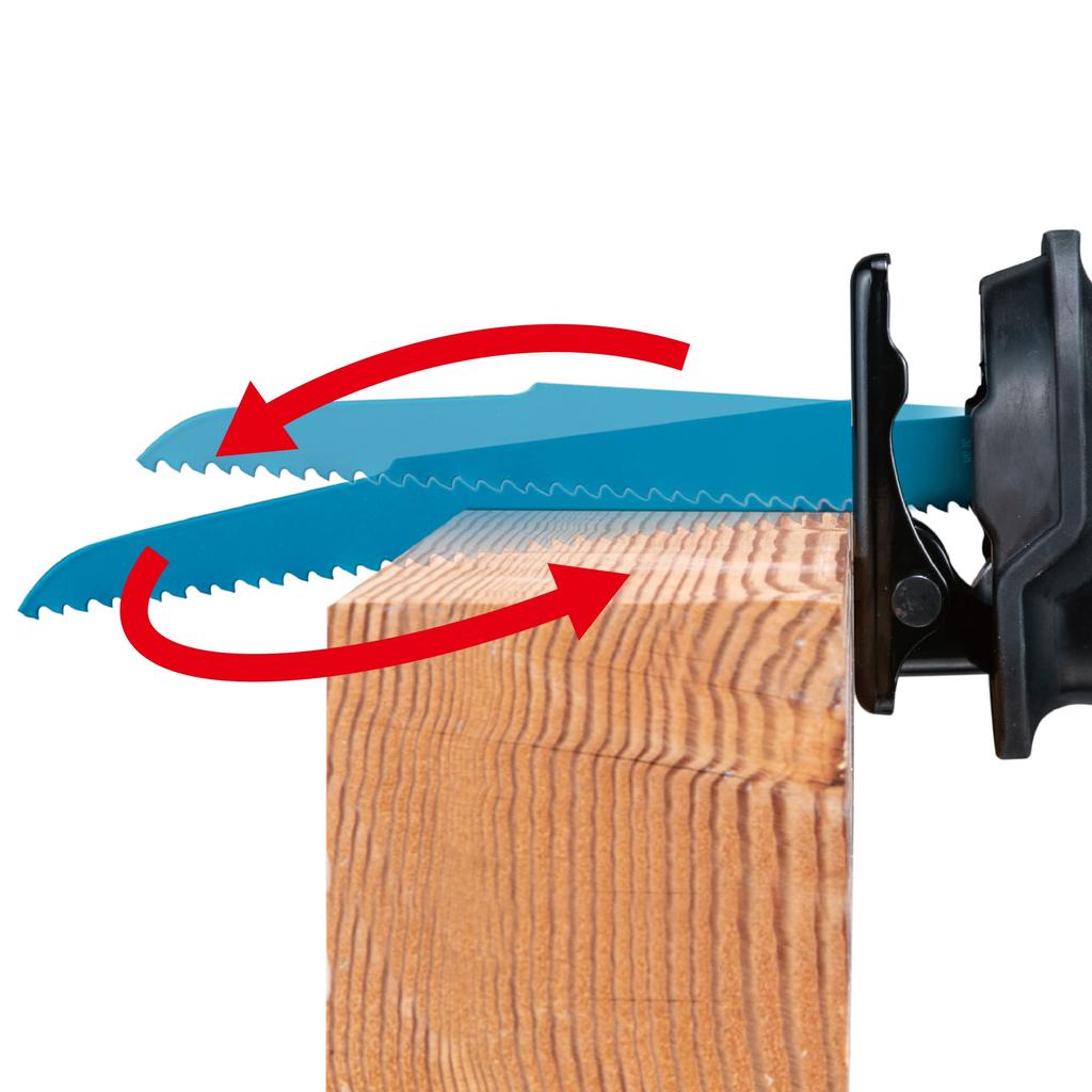 Makita Rechargeable Reciprocating Saw 2 Case Included JR002GRDX Blue 40Vmax2.5Ah Batteries, Charger,