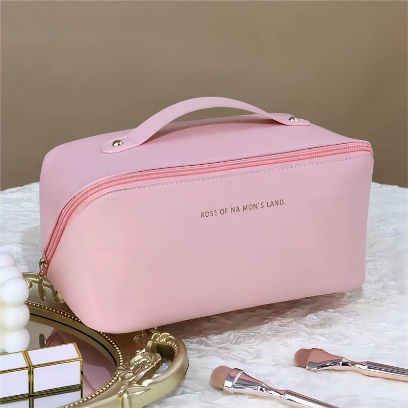 1PC Large-Capacity Portable Pu Advanced Cosmetic Bag Multi-Functional Toiletries Storage Pillow Bag For Home Travel