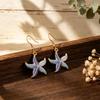Hollow Starfish Hand-painted Enamel Colored Ear Hook Original Design Women's Commuting Versatile Light Luxury Explosive Earrings
