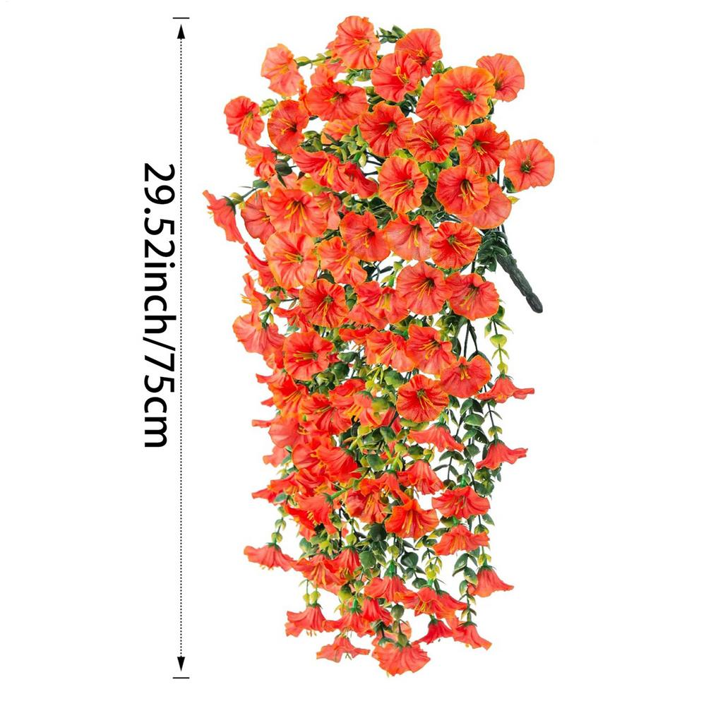 Faux Petunias Everlasting Artificial Petunias Decor Everlasting Weatherproof 2 Pieces Flowers Plants for Patio Window Box