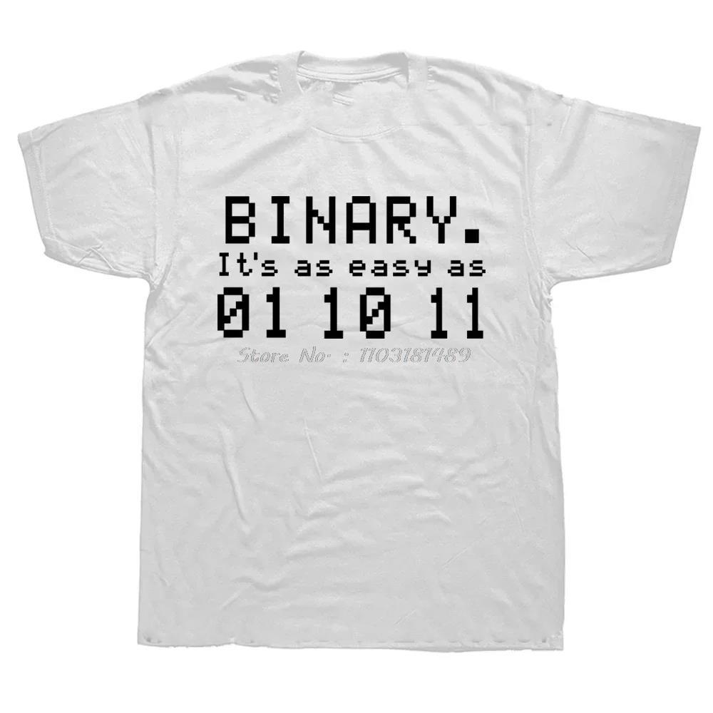 There Are 10 Kinds of People Those Who Understand Binary T Shirts Men Funny Programmer Cotton Tops Tees Fitness Unisex T-shirt