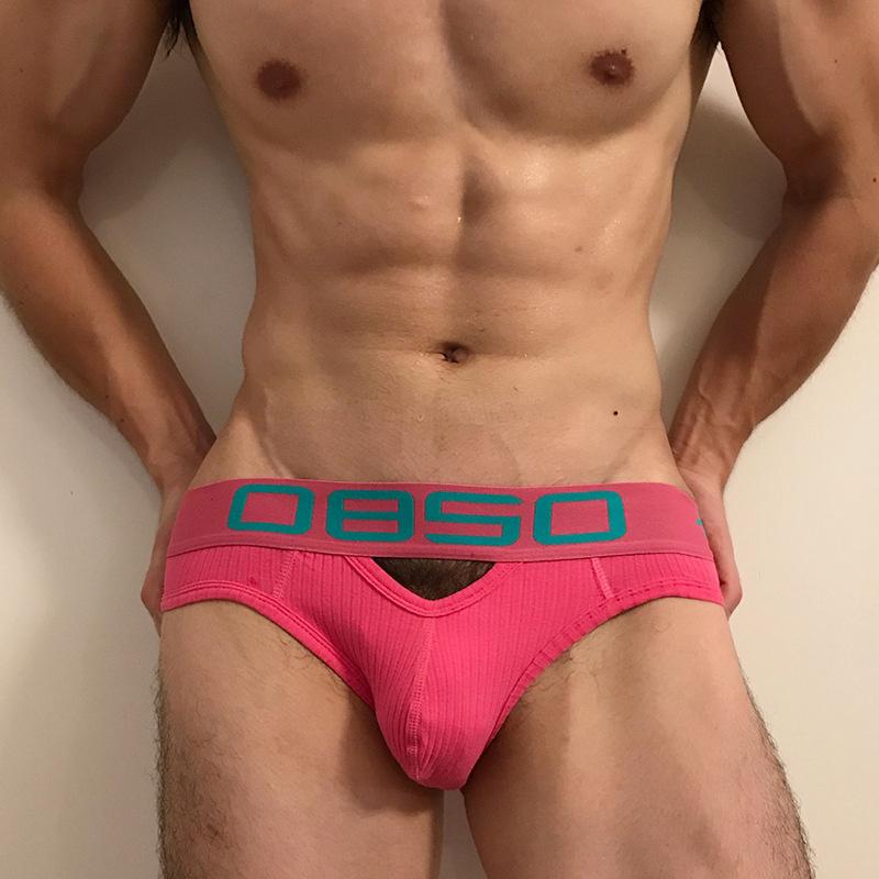 Men Erotic Clothing Men Underpants Low Waist Sexy Leakage Cotton Comfortable Bag Triangular Pants Trendy
