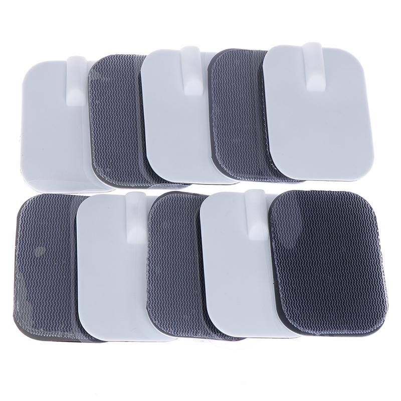 10Pcs 4*6Cm Reusable Tens Machine Electrode Pads Body Massager Selfadhesive Pads