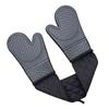 Thick Waterproof Silicone Oven Mitts Insulated Non-Slip Baking Hand Gloves Anti-scald Heat Resistant Barbecue Handschoen Cooking