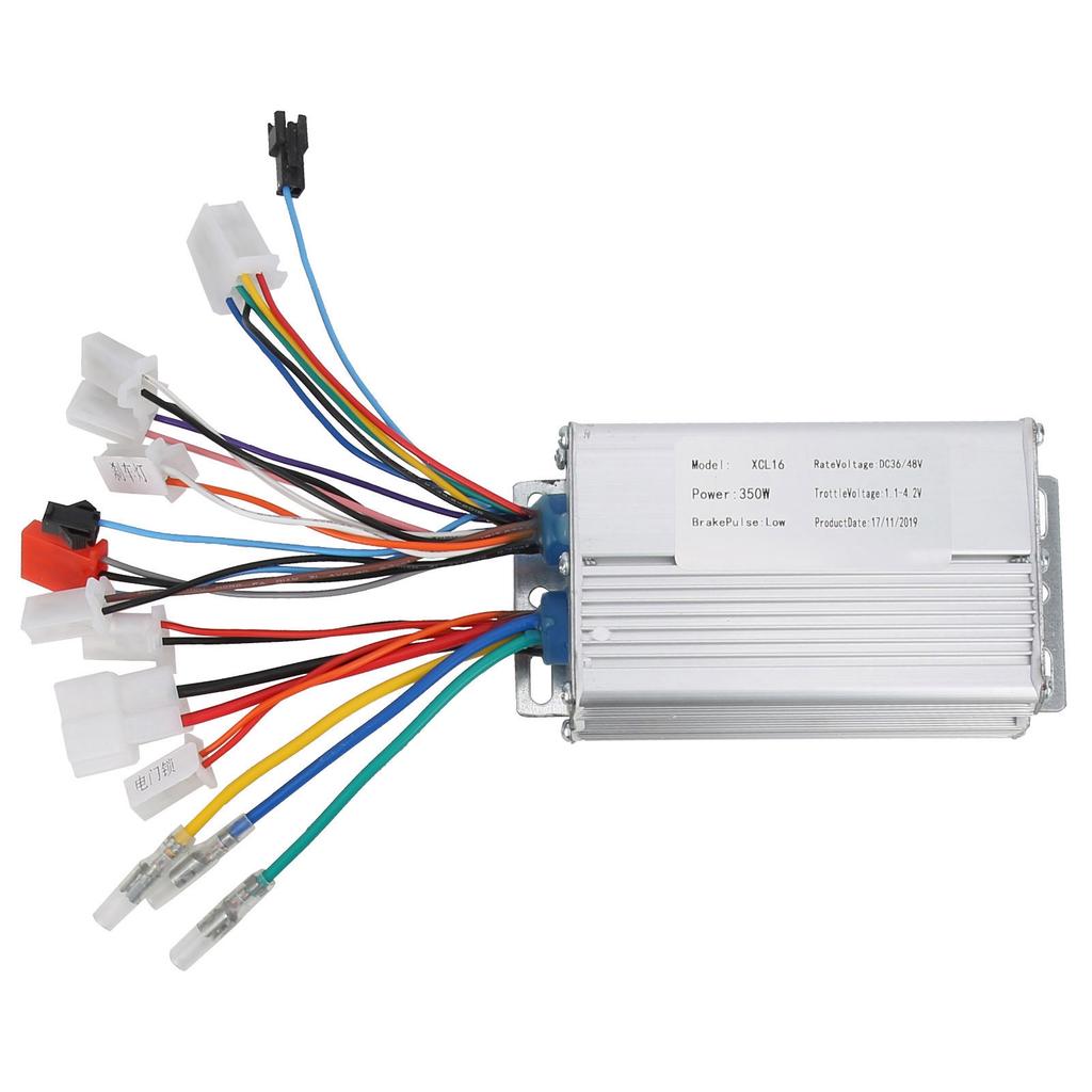48V 350W Brushless Hub Motor, Aluminum Alloy Controller with LCD Throttle for Electric Scooter Conversion Set of 8
