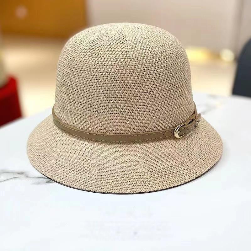 Summer Fedora Hat For Women With Breathable Polyester Knit Sun Protection Casual Beach Wear