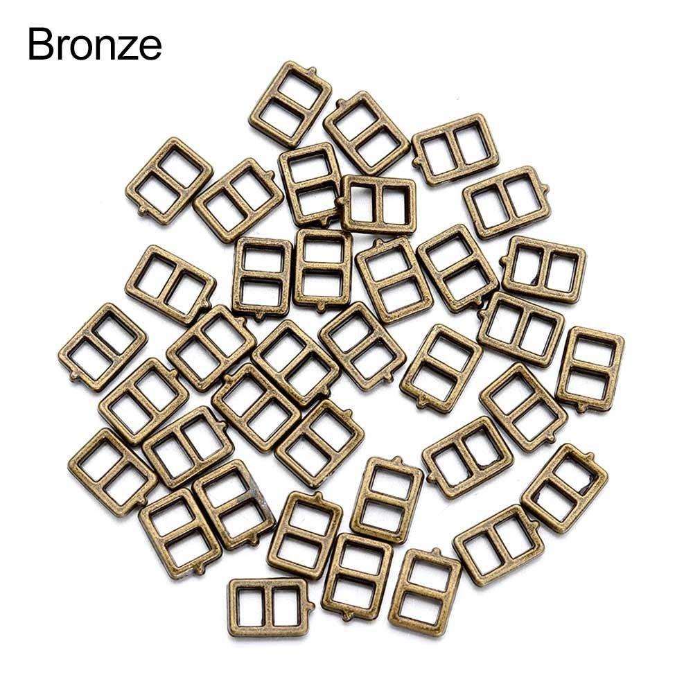 4 Colors Mini Ultra-small Belt Buttons Tri-glide Buckle Diy Dolls Buckles Doll Bags Accessories