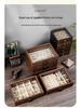 Five-Layer Walnut Wood Jewelry Box for Earrings, Necklaces & Bracelets - Large Capacity