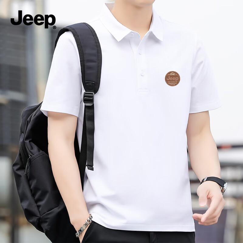 JEEP Men s Quick-Dry Anti-Bacterial UPF50+ Polo Shirt 2XL