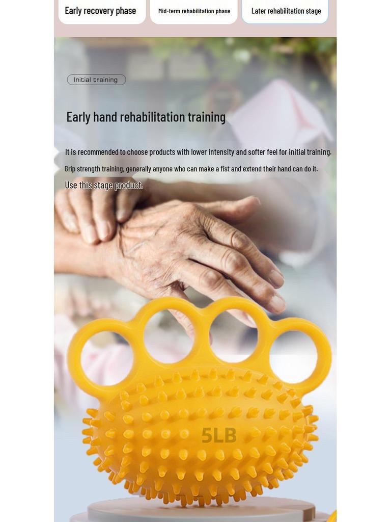 Spiky Finger and Wrist Rehabilitation Ball for Strength Training