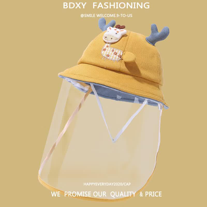 Protective Detachable Face Shield Cap One Size желтый