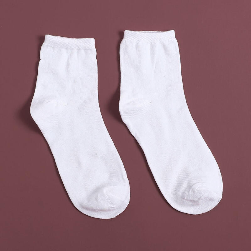 Neat and Plain Men's Mid-Calf Socks Set of 10 (White)