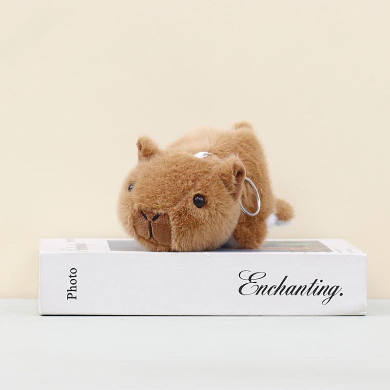 Pendant Plush Capybara Pp Cotton Filling For Two Sided Animal Decoration Series