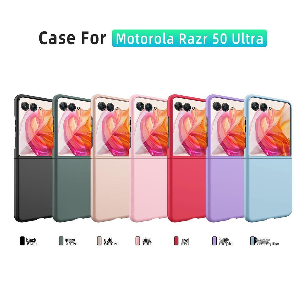 Motorola Razr50 Folding Screen Skin-Feel Protective Case with Tempered Film