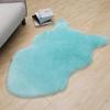 Tappeto e Cuscino in Lana Sintetica Peluche per Soggiorno
