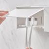 Wall Mounted Toothbrush Holder Self Adhesive Toothbrush Hanger Practical Toothbrush Rack  Shower