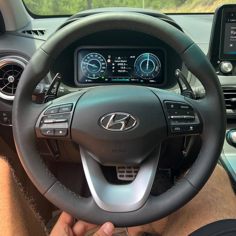 Shifter Paddle For Hyundai Veloster JS 2018 Ioniq EV KONA Electric I30 PD Hybrid  Car Steering Wheel Gear Extension Stickers