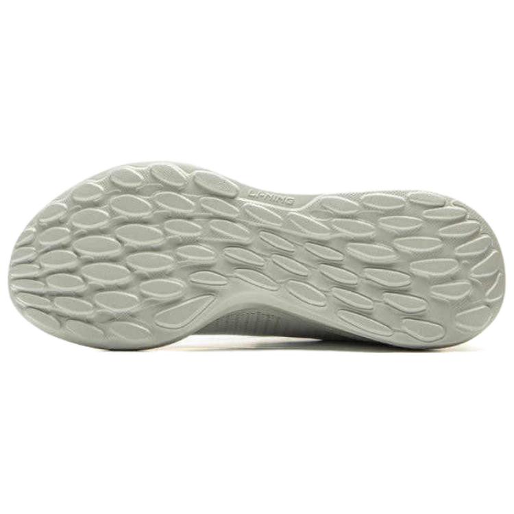 LiNing Lightweight Cloud Comfortable Versatile Non-Slip Wear-Resistant Low-Top Casual Running Shoes Men sneaker Gray ARSV087-2