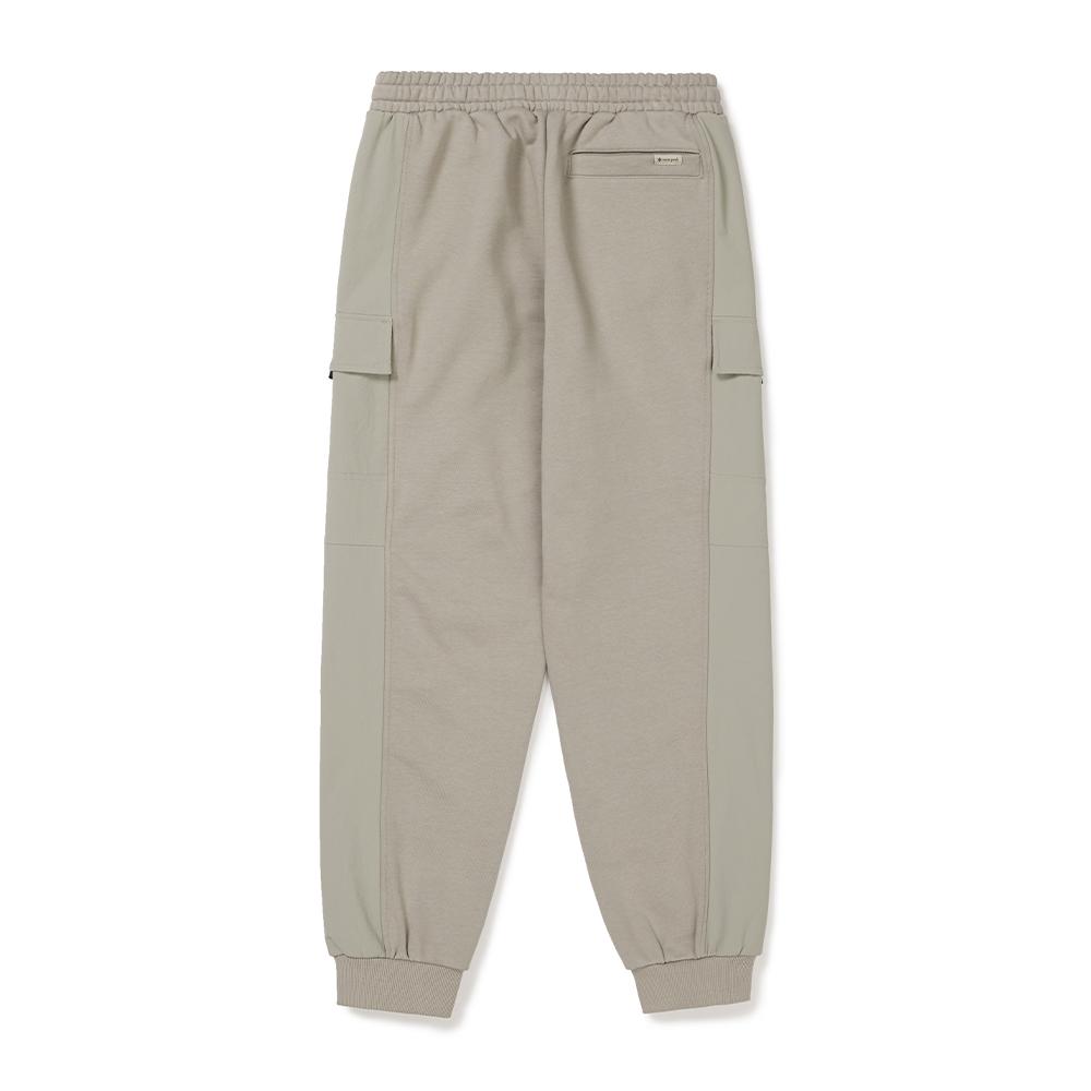 SNOWPEAK Woven Mix Jogger Pants Beige Gray (S24FMFFP24)