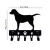 Golden Retriever Dog Key Hooks & Keychain Holder - 9 Inch/6 Inch Metal Wall Art Hook for Home Decor Ideal Gift for Pet Owners