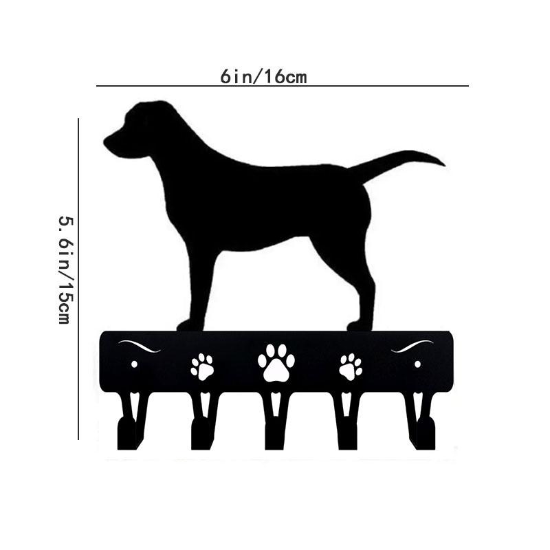 Golden Retriever Dog Key Hooks & Keychain Holder - 9 Inch/6 Inch Metal Wall Art Hook for Home Decor Ideal Gift for Pet Owners