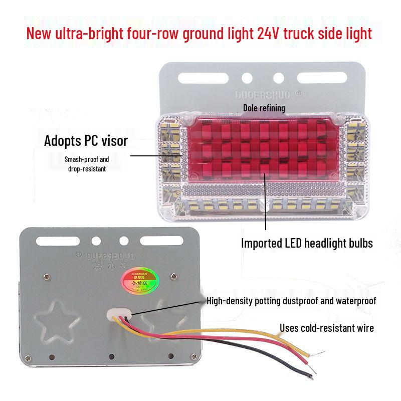 Super Bright 24V LED Truck Marker & Side Waist Lights