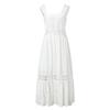 Summer Elegant Sexy White Dress For Women Fashion Sexy Lace Hollow Out Bridemaid Long Dress Ladies Holiday Wedding Maxi Dress