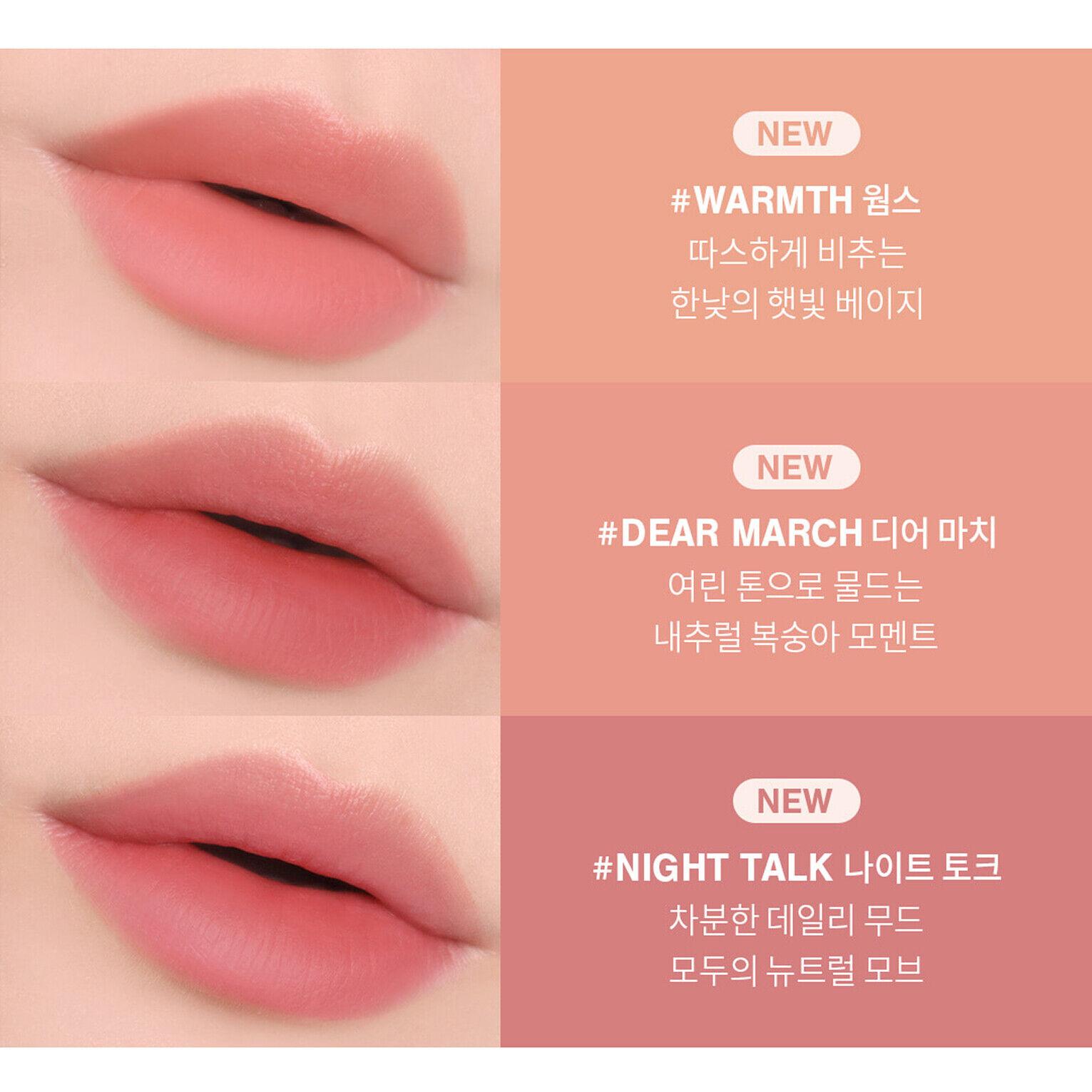 

3CE BLUR WATER TINT, Стойкость, Увлажнение, Макияж, Kbeauty, Корейская косметика, пробник #WARMTH