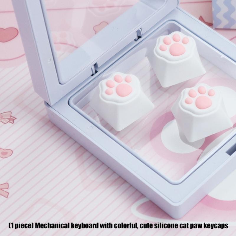 Kitty Paws CatPaw Handmade Customizeds Silicone Keycap for Switches Mechanical Keyboards