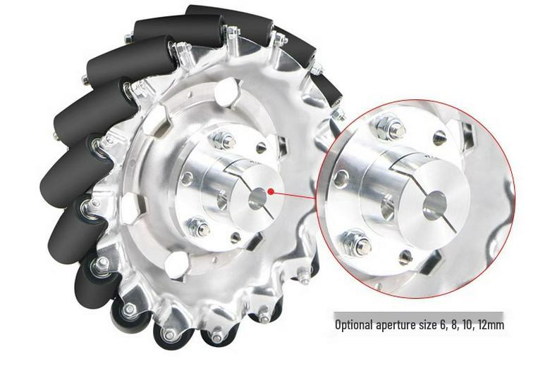 High-Quality 60mm Mecanum Wheel Set with Tight-Action Fixed Couplings - Ideal for DIY and Educational Projects