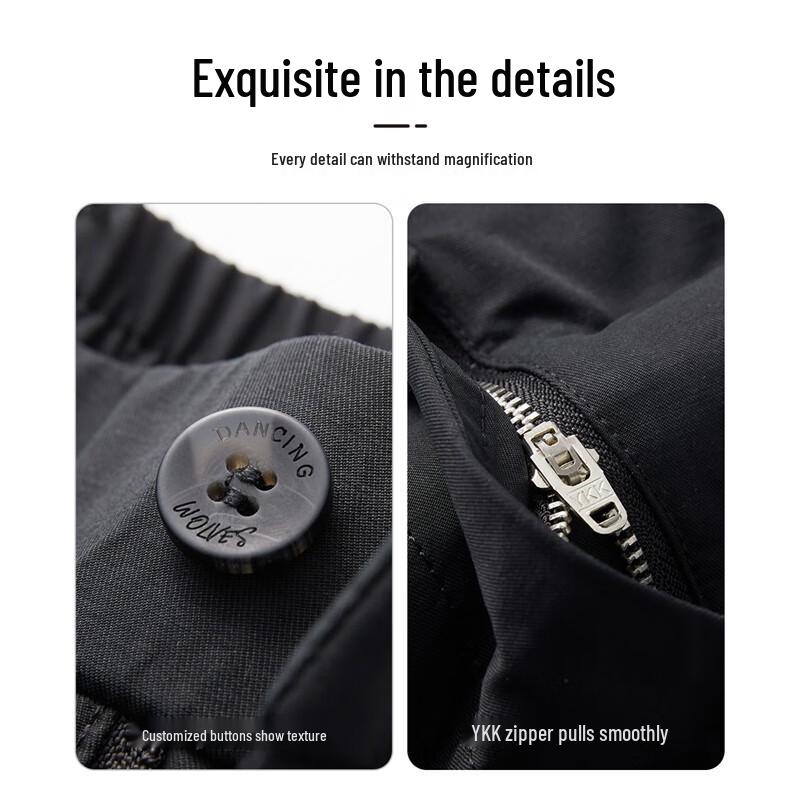 Men's Easy-Care Tapered Cropped Casual Pants