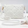 Mini Hollow Weaving Bag with Wrist Strap and Coin Wallet, Teen Crossbody Bag, Multi-Functial Small Unique Square Shoulder Bag