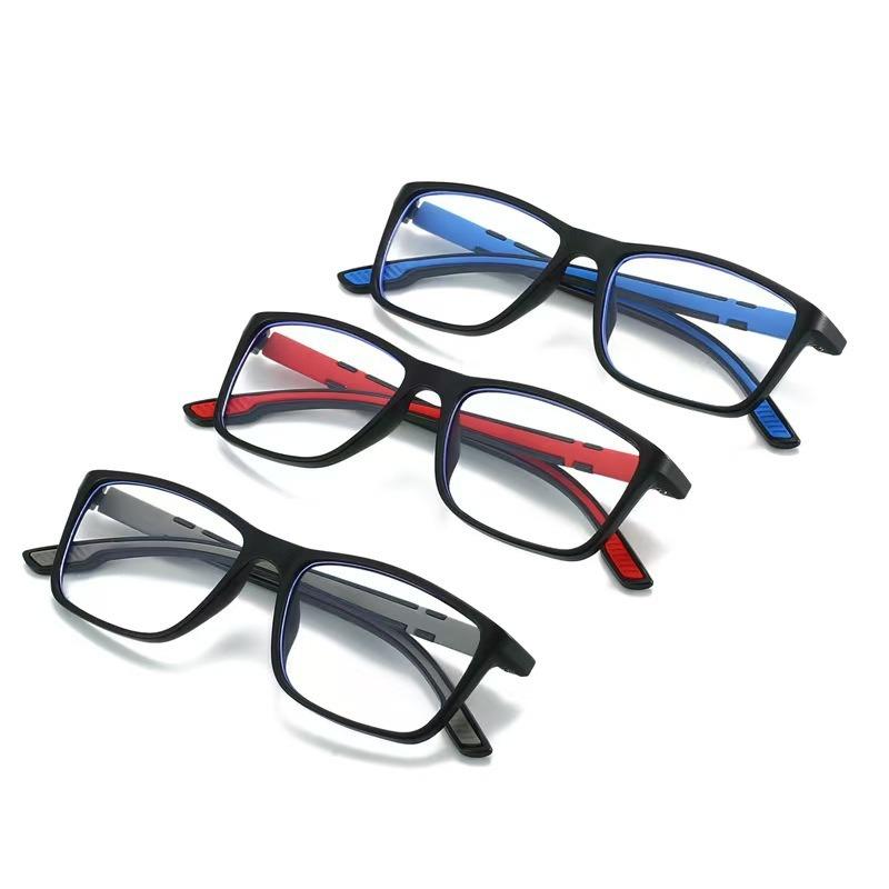6PCS Sporty Ultra-Light TR90 Sports Reading Glasses Fashion Anti-Blue Light Reading Glasses Sports Frames Unisex Men Women