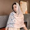 Womens Retro Ethnic Style Mid Length Sun Protection Shawl Travel Scarf