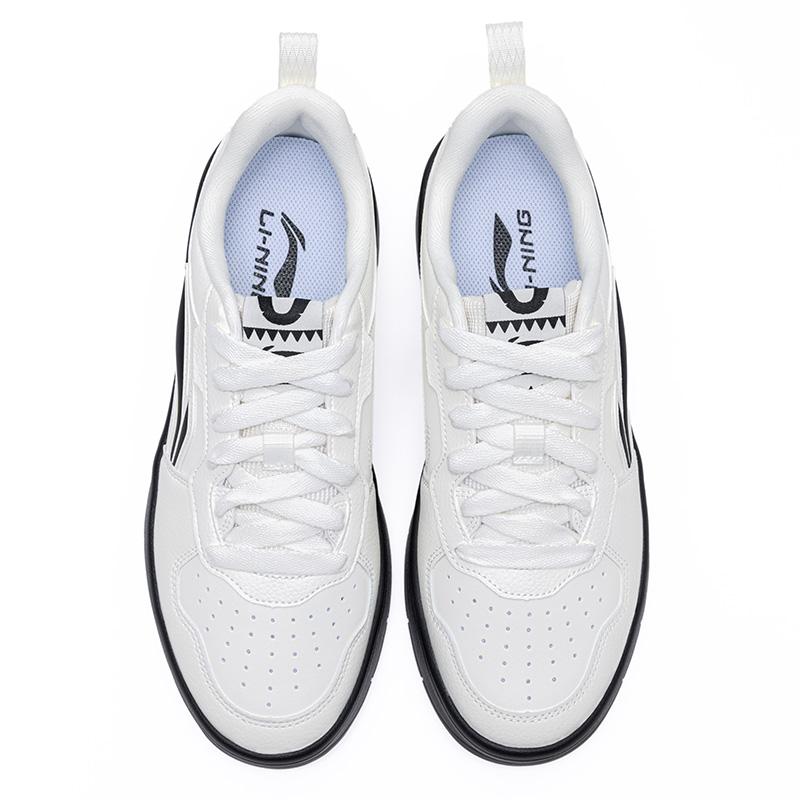 Li Ning Chuyun Classic Casual Retro Trend Durable Lightweight Increased Height Low Top Skate Shoes Men Sneaker White Black AGCV189-7