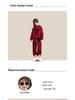 Mädchen lässiger Streetstyle Plus Samt Zweiteiler Set - Herbst/Winter Warmes Outfit