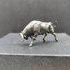 MINI Solid Pure Copper Ornament Bullish Lucky Cow 6cm Bull Wall Street Mascot Home Decor Desktop Crafts Sculpture Decoration