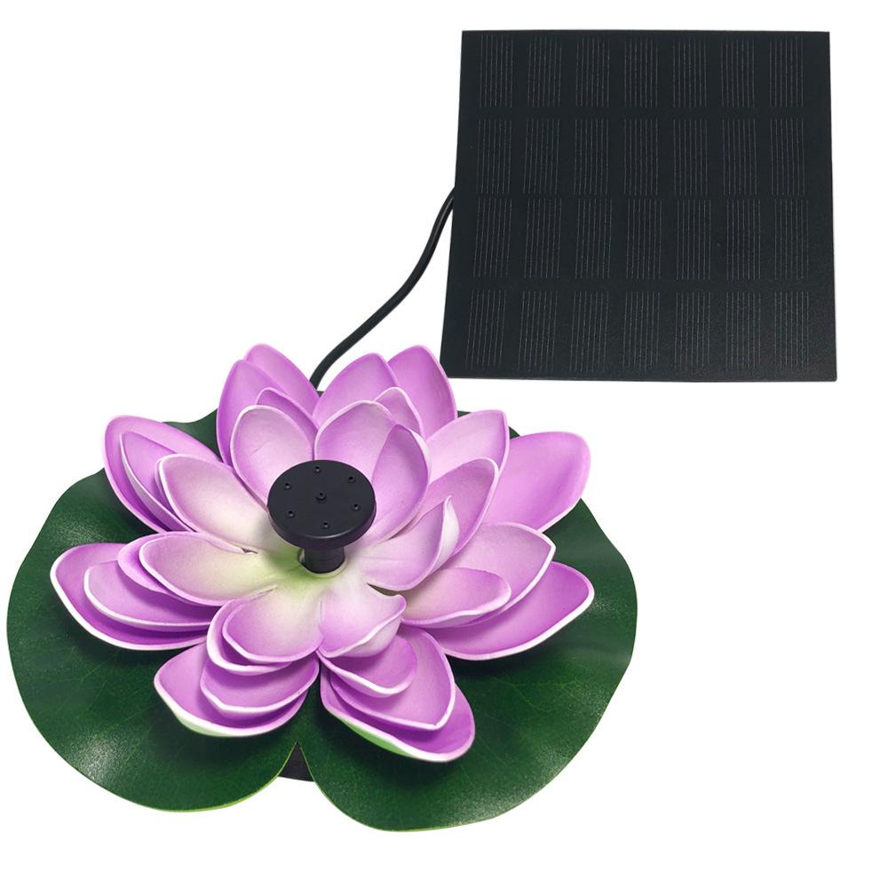 Floating Outdoor Solar Lotus Fountain for Pool or Garden