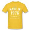 Men T Shirt Design Made In 1976 - All Original Parts Birthday 1976 Limited Edition T-Shirt Male Round Collar Tee Shirt